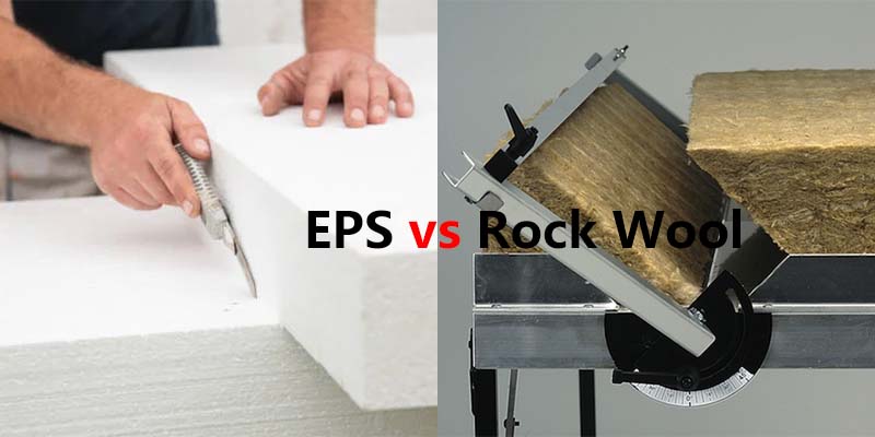 EPS vs. Rock Wool Insulation cutting