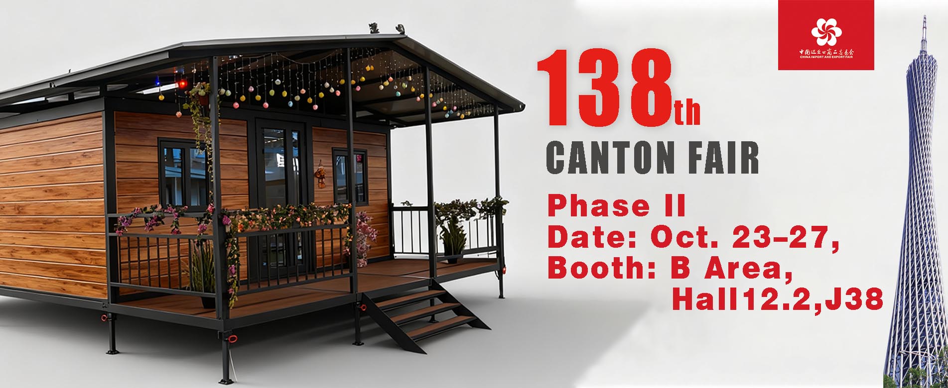 Wanbang Modular Building auf der 138. Canton Fair 2025 | Lieferant von Fertighäusern und Containerhäusern